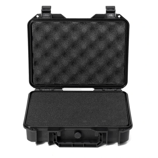 Black Ribbed Equipment Case with Foam Lining